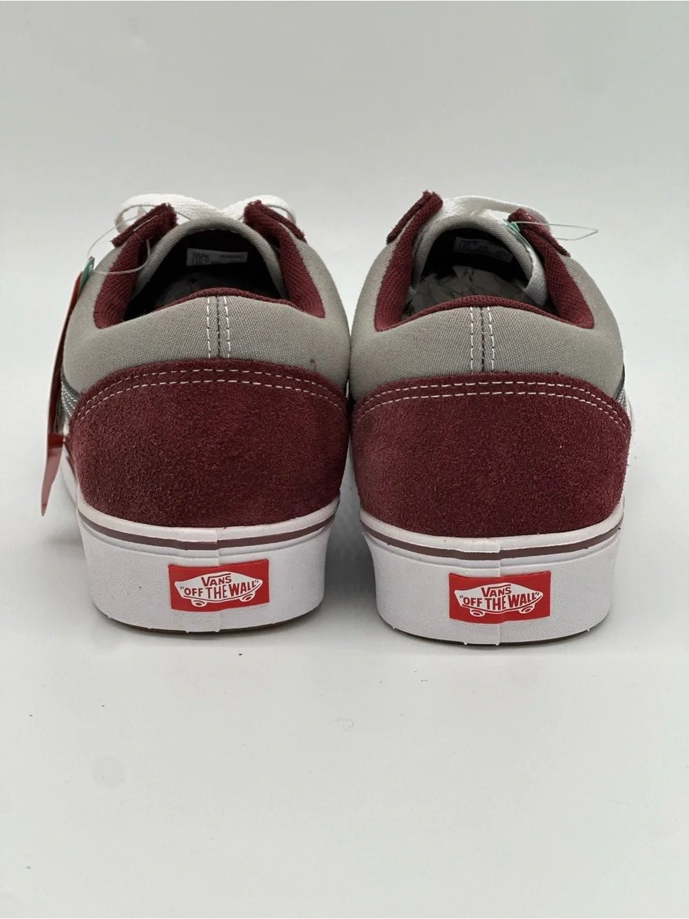 Vans Old Skool Low Top Sneakers - Burgundy & Gray